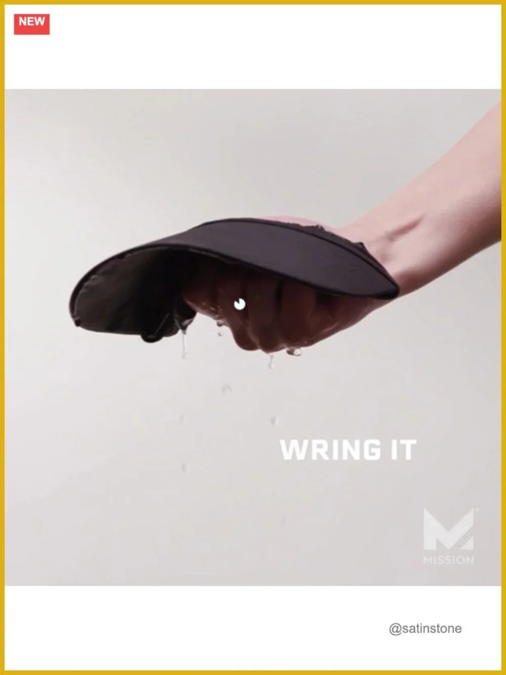 Cooling Stretchy Visor with UPF 50, No Slip Band
